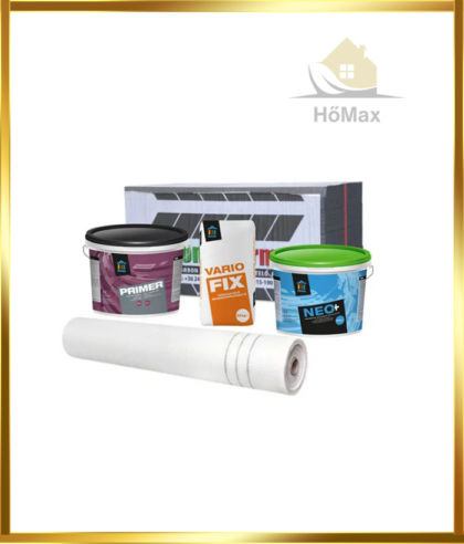 EPS Grafitos 80 hőszigetelő rendszer 1,5 mm-es kapart vakolattal