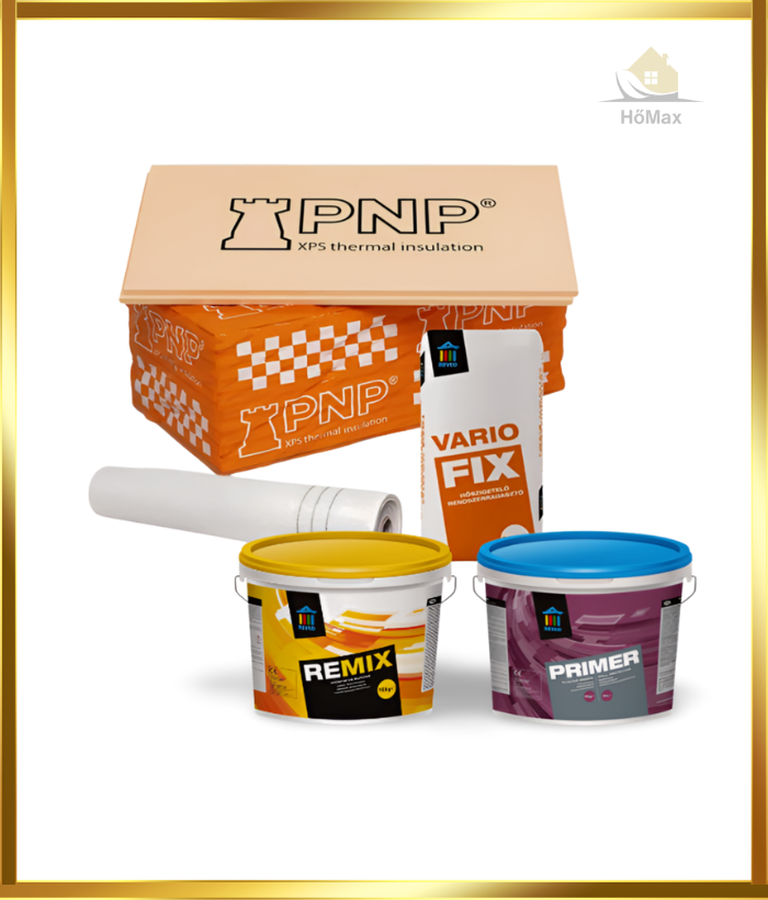 XPS lábazati hőszigetelés alaprendszer vakolattal